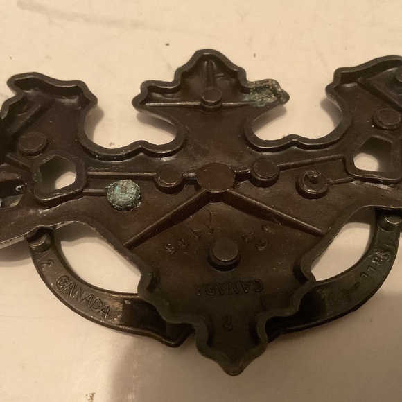 Vintage metal batwing like drawer handle, - Picture 2 of 5